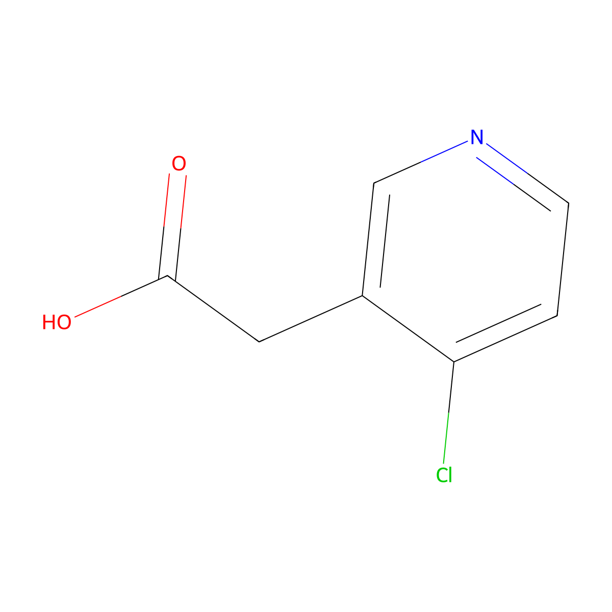 2-(4-Chloropyridin-3-yl)acetic acid molecular structure, CAS 1000567-15-6