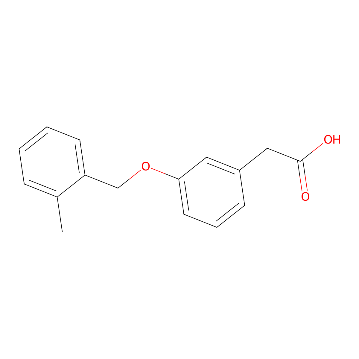 2-(3-((2-Methylphenyl)methoxy)phenyl)acetic acid molecular structure, CAS 1000567-84-9