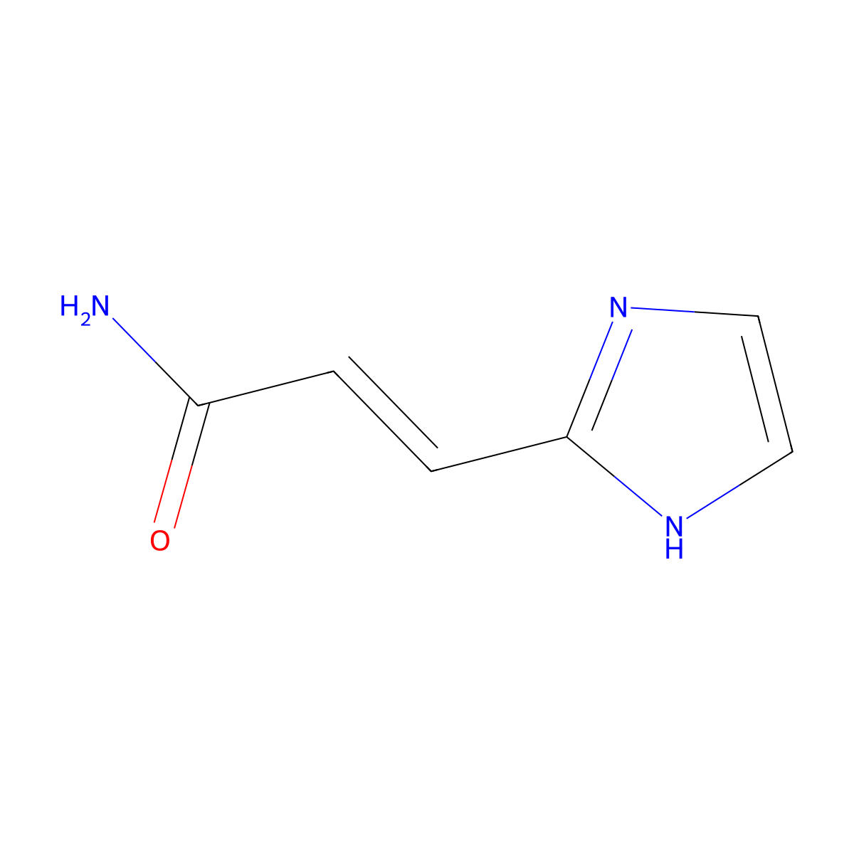 (2E)-3-(1H-imidazol-2-yl)prop-2-enamide molecular structure, CAS 1000568-69-3