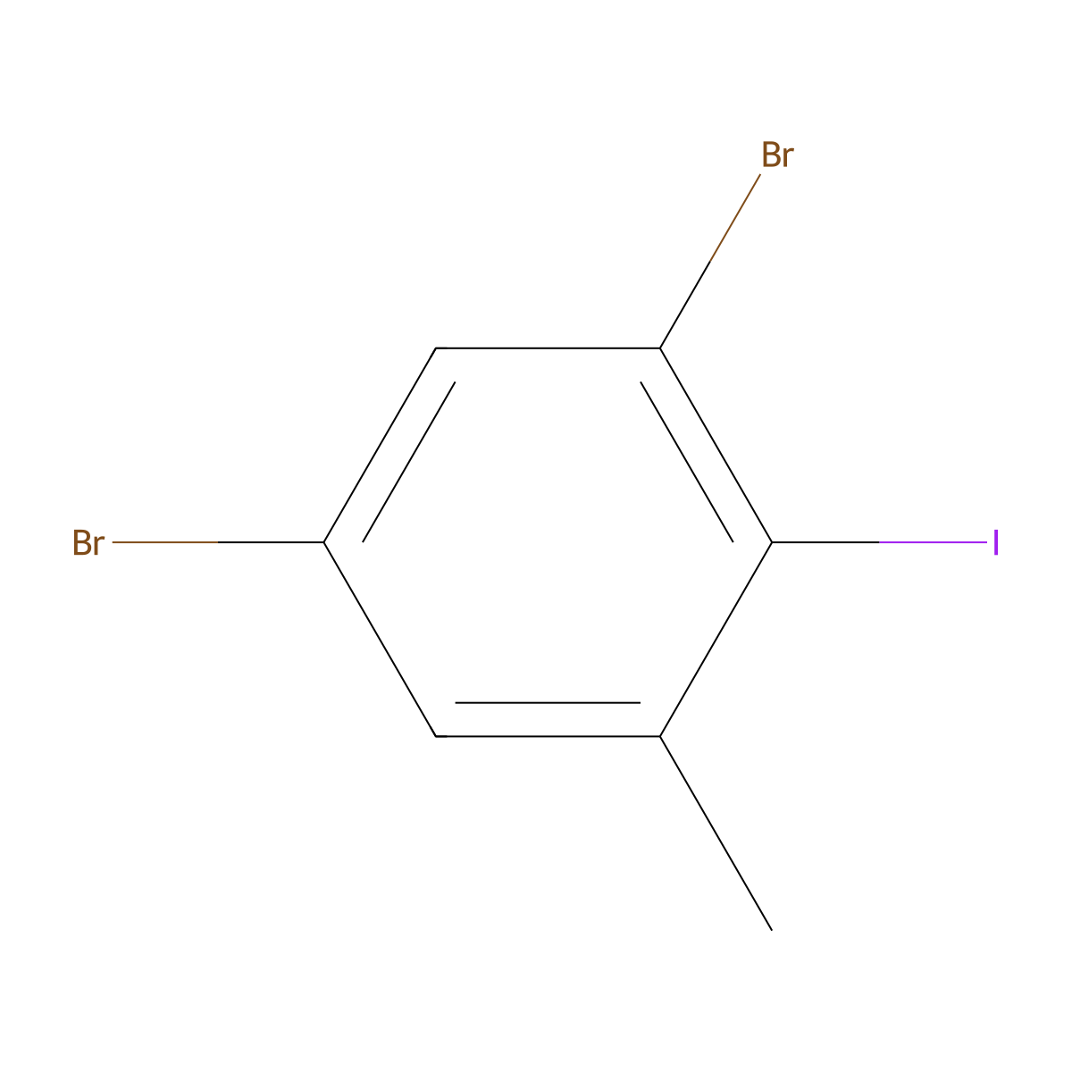 3,5-Dibromo-2-iodotoluene molecular structure, CAS 1000571-43-6