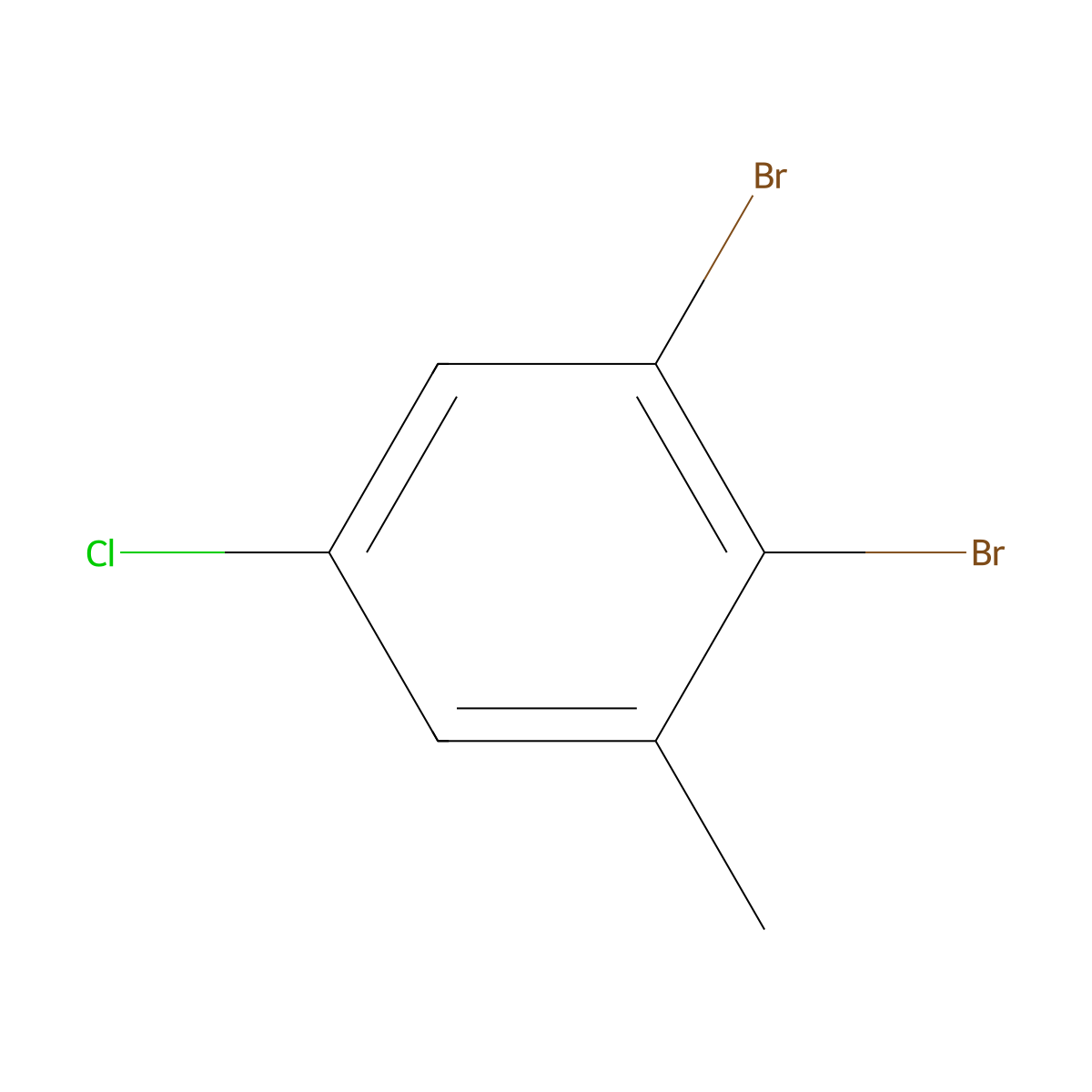 5-Chloro-2,3-dibromotoluene molecular structure, CAS 1000571-68-5