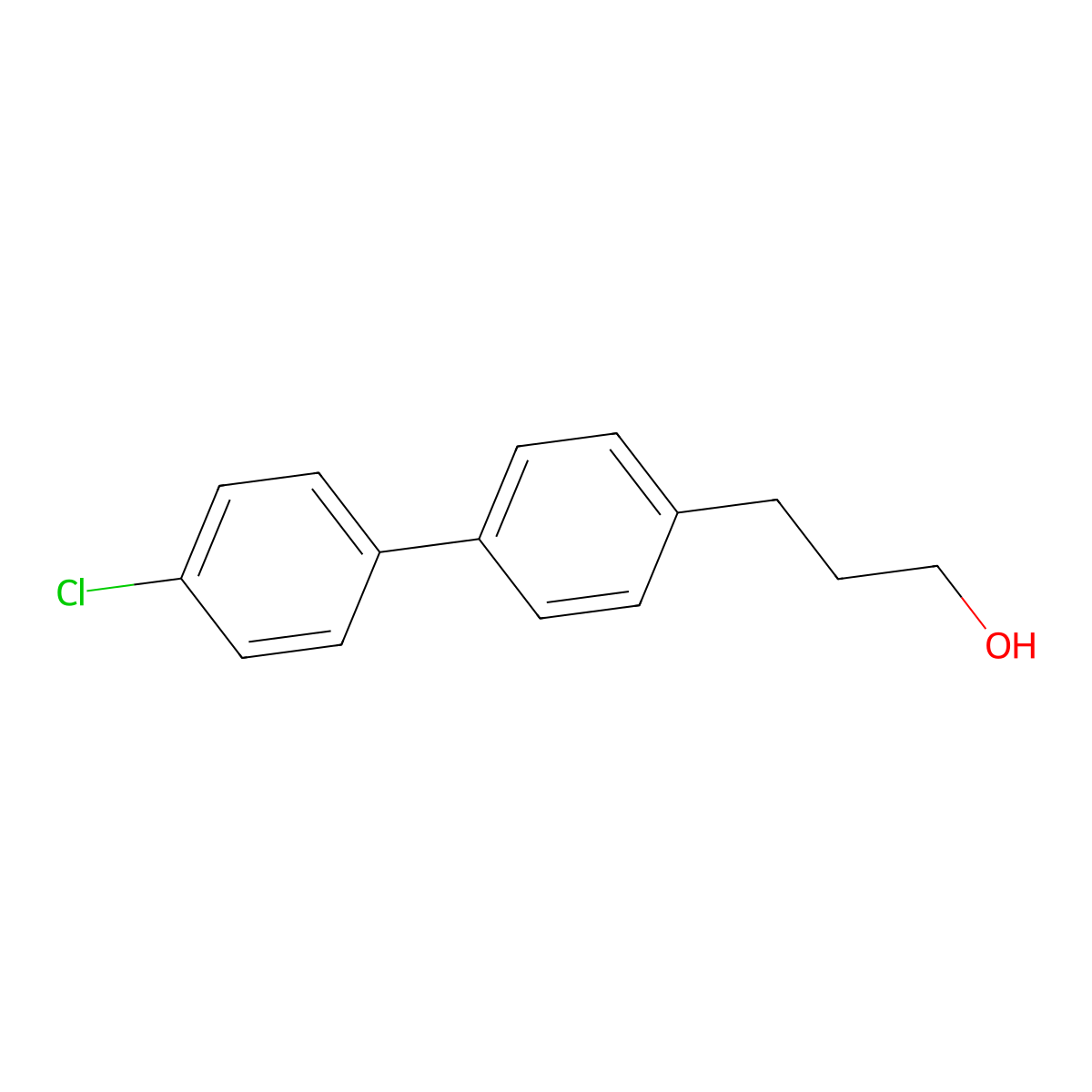 3-(4'-Chloro-[1,1'-biphenyl]-4-yl)propan-1-ol molecular structure, CAS 1000571-94-7