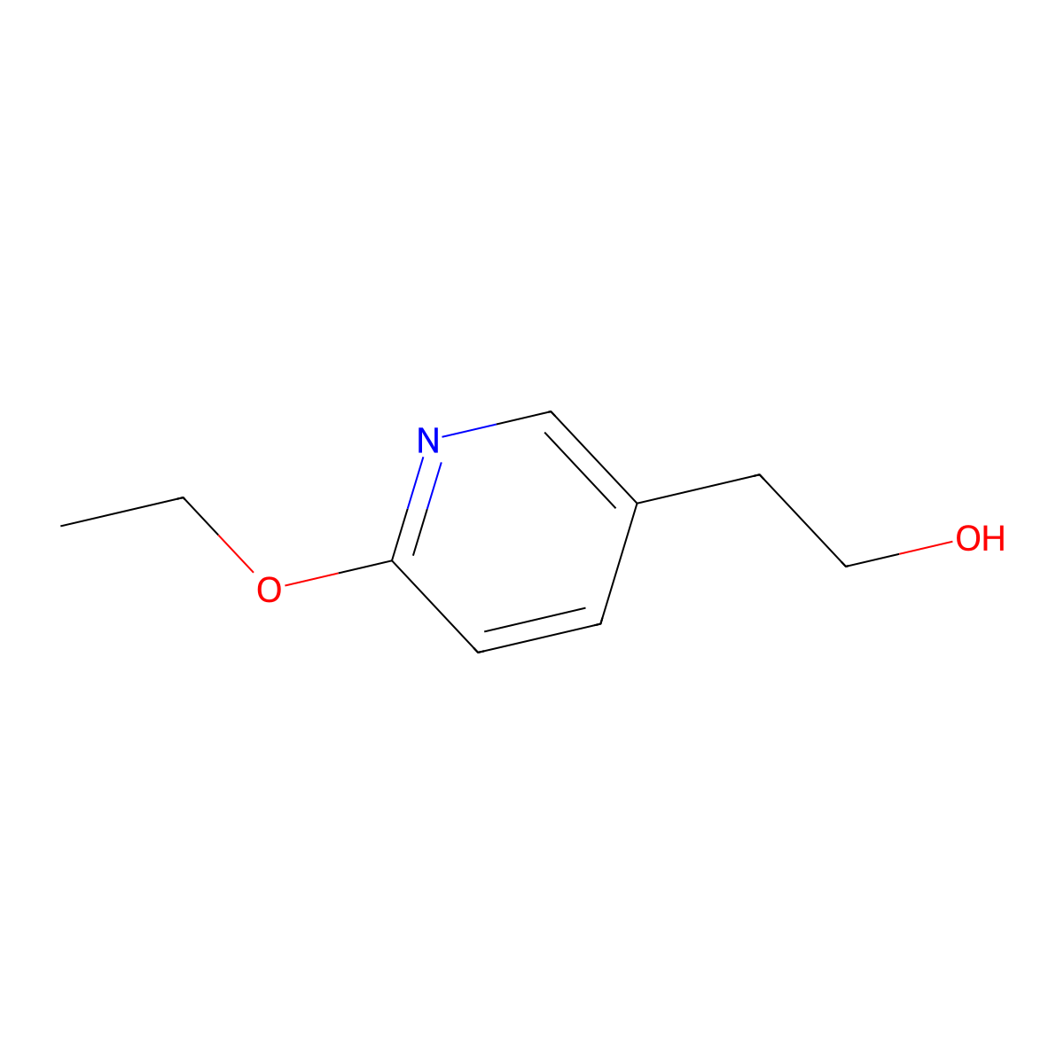 2-(6-Ethoxy-pyridin-3-yl)-ethanol molecular structure, CAS 1000572-40-6