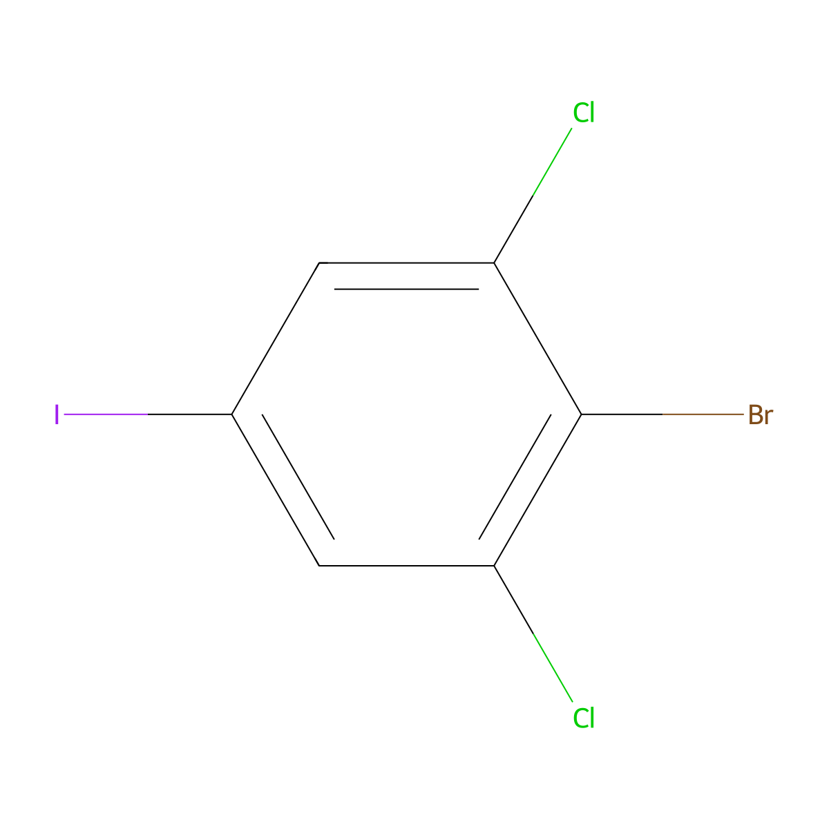 4-Bromo-3,5-dichloroiodobenzene molecular structure, CAS 1000574-29-7