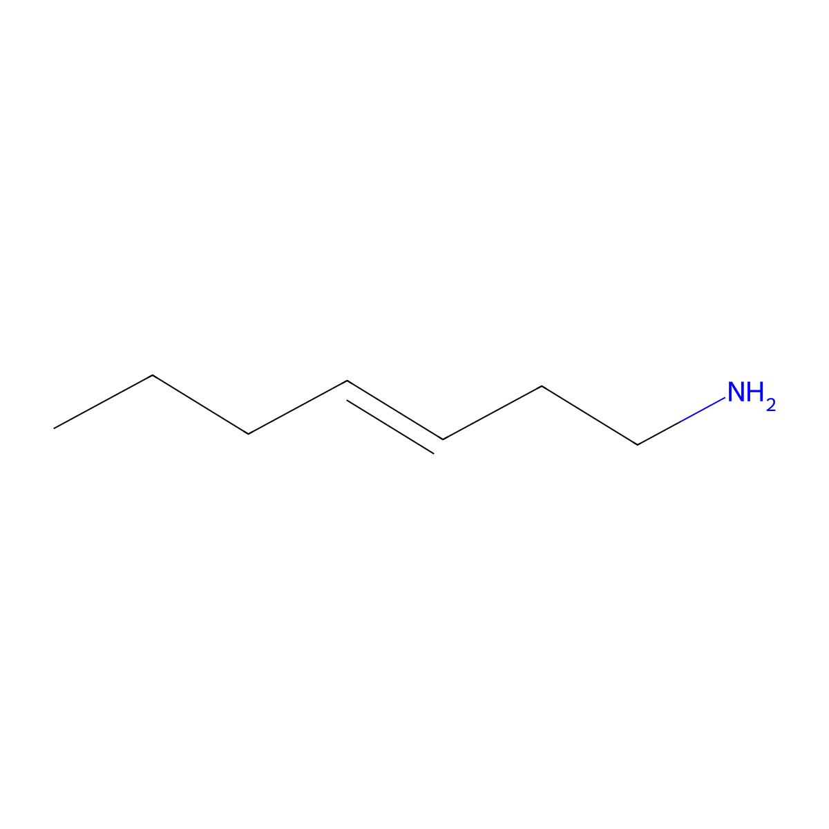 Hept-3-en-1-amine molecular structure, CAS 1000574-62-8