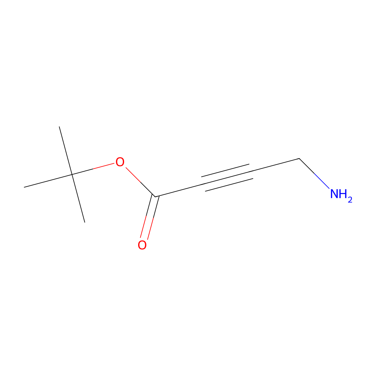 Tert-butyl 4-aminobut-2-ynoate molecular structure, CAS 1000576-03-3
