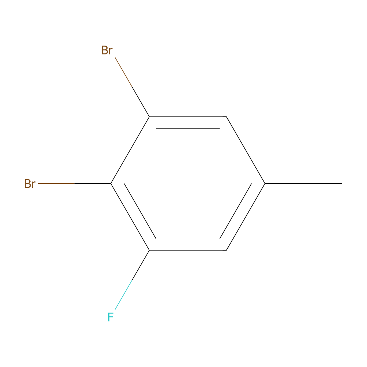 3,4-Dibromo-5-fluorotoluene molecular structure, CAS 1000576-19-1