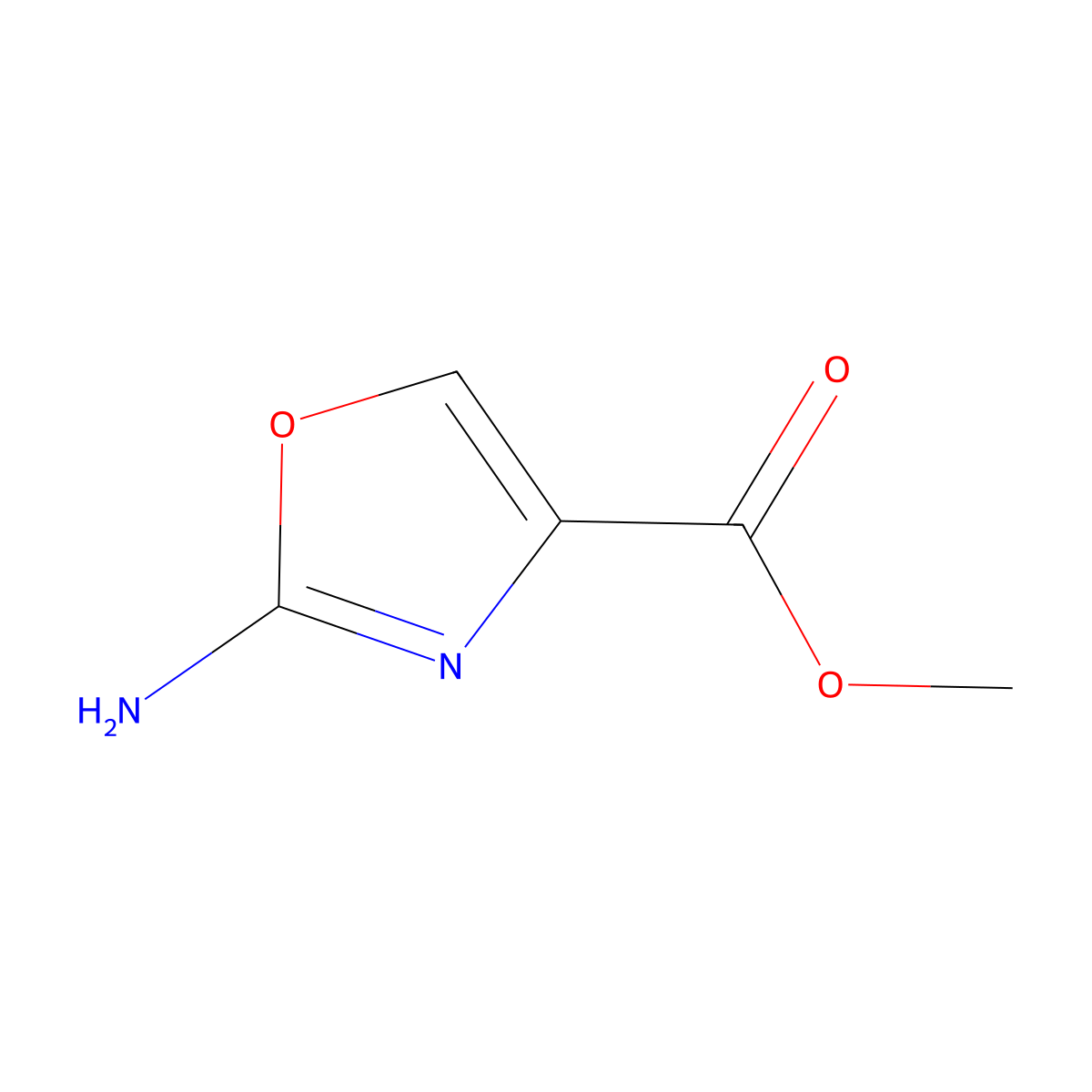 Methyl 2-aminooxazole-4-carboxylate molecular structure, CAS 1000576-38-4