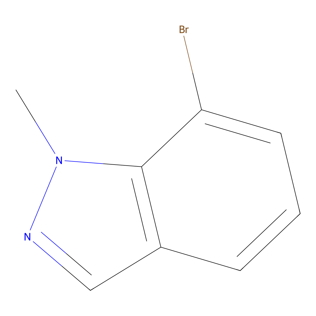 7-bromo-1-methyl-1H-indazole molecular structure, CAS 1000576-59-9