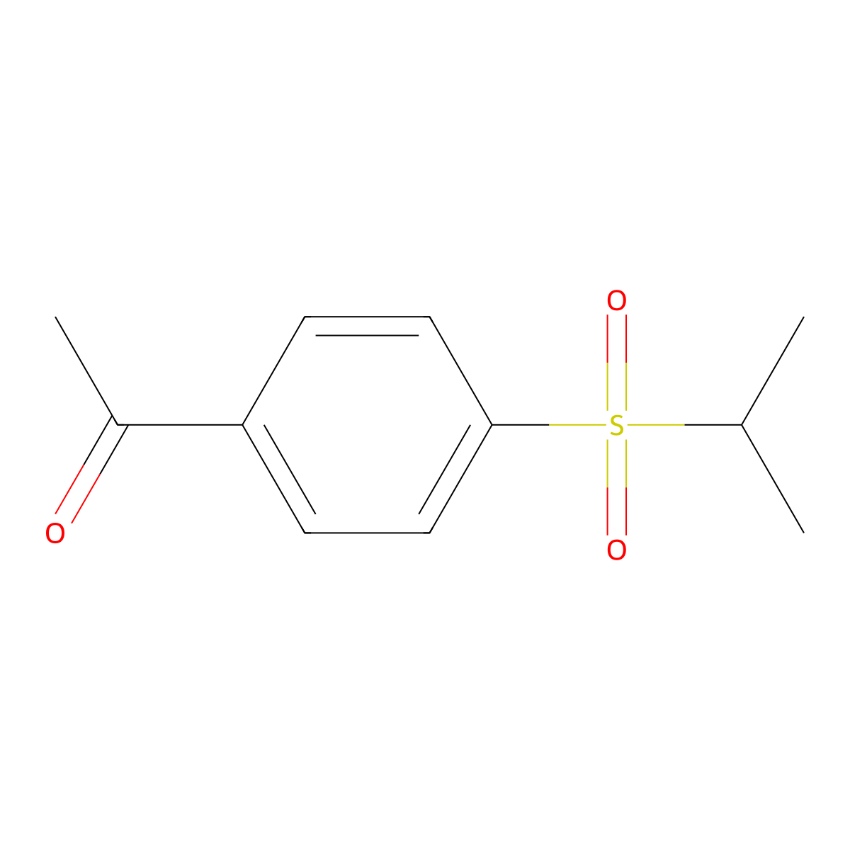 1-(4-Propan-2-ylsulfonylphenyl)ethanone molecular structure, CAS 100059-04-9