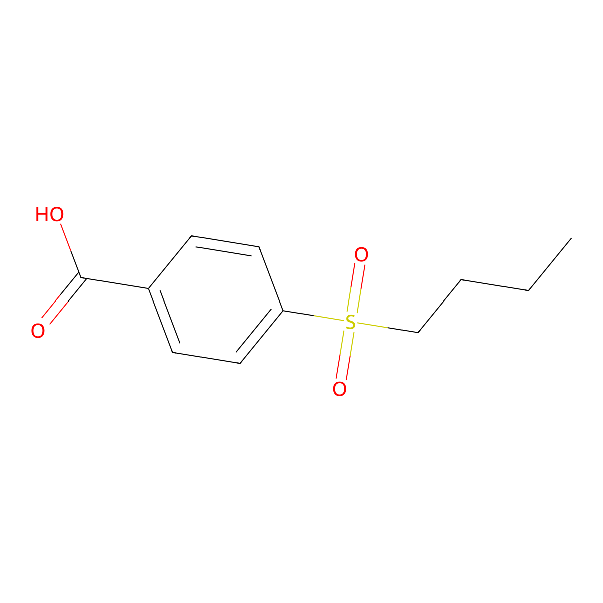 4-(Butane-1-sulfonyl)benzoic acid molecular structure, CAS 100059-51-6