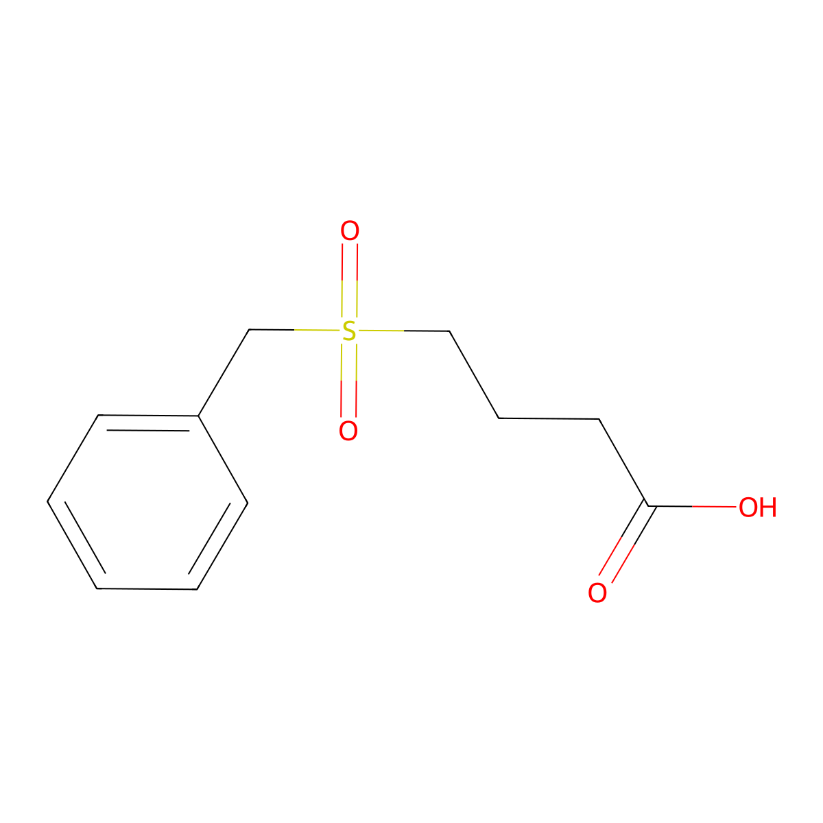 4-(Benzylsulfonyl)butanoic acid molecular structure, CAS 100059-54-9