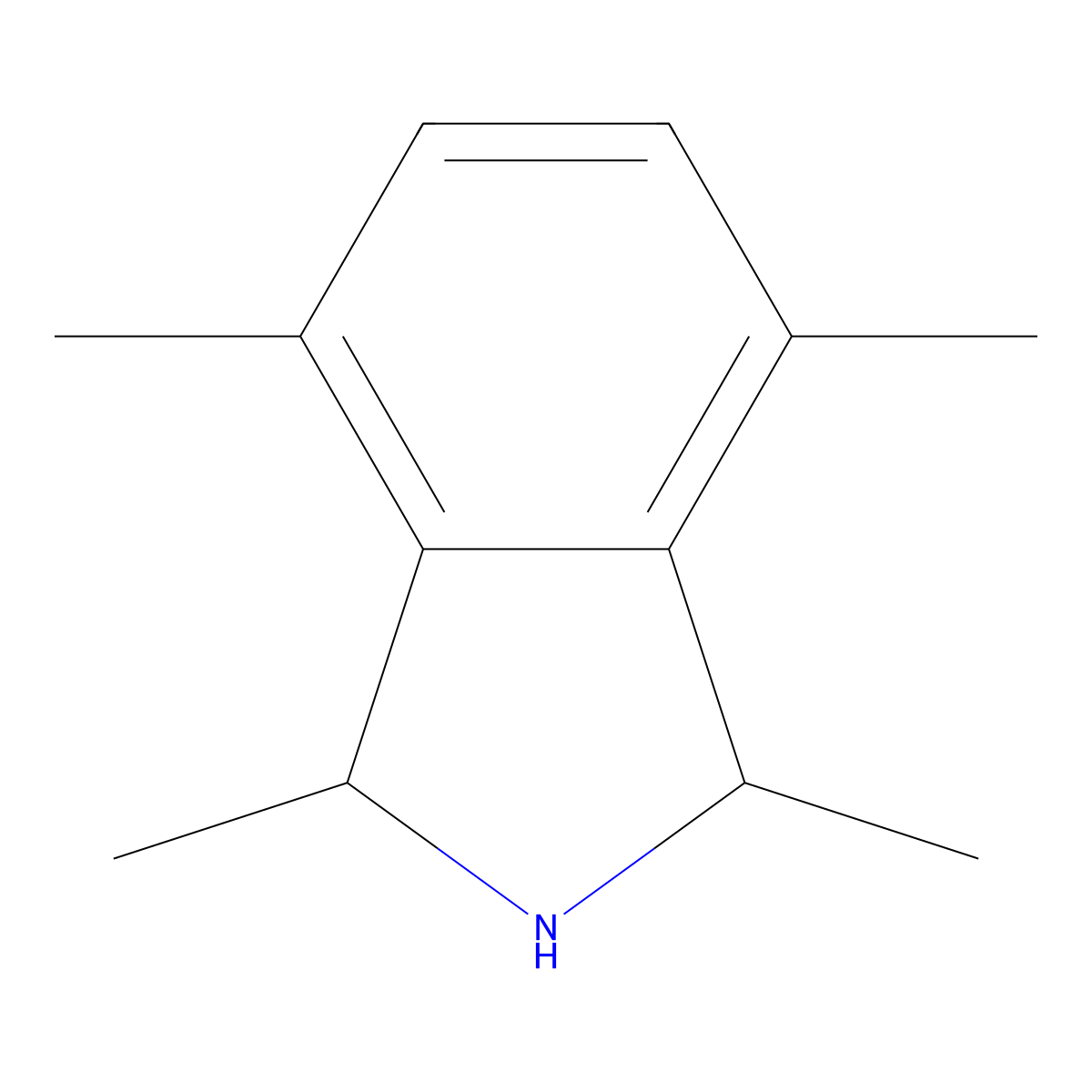 1,3,4,7-Tetramethylisoindoline molecular structure, CAS 10006-81-2