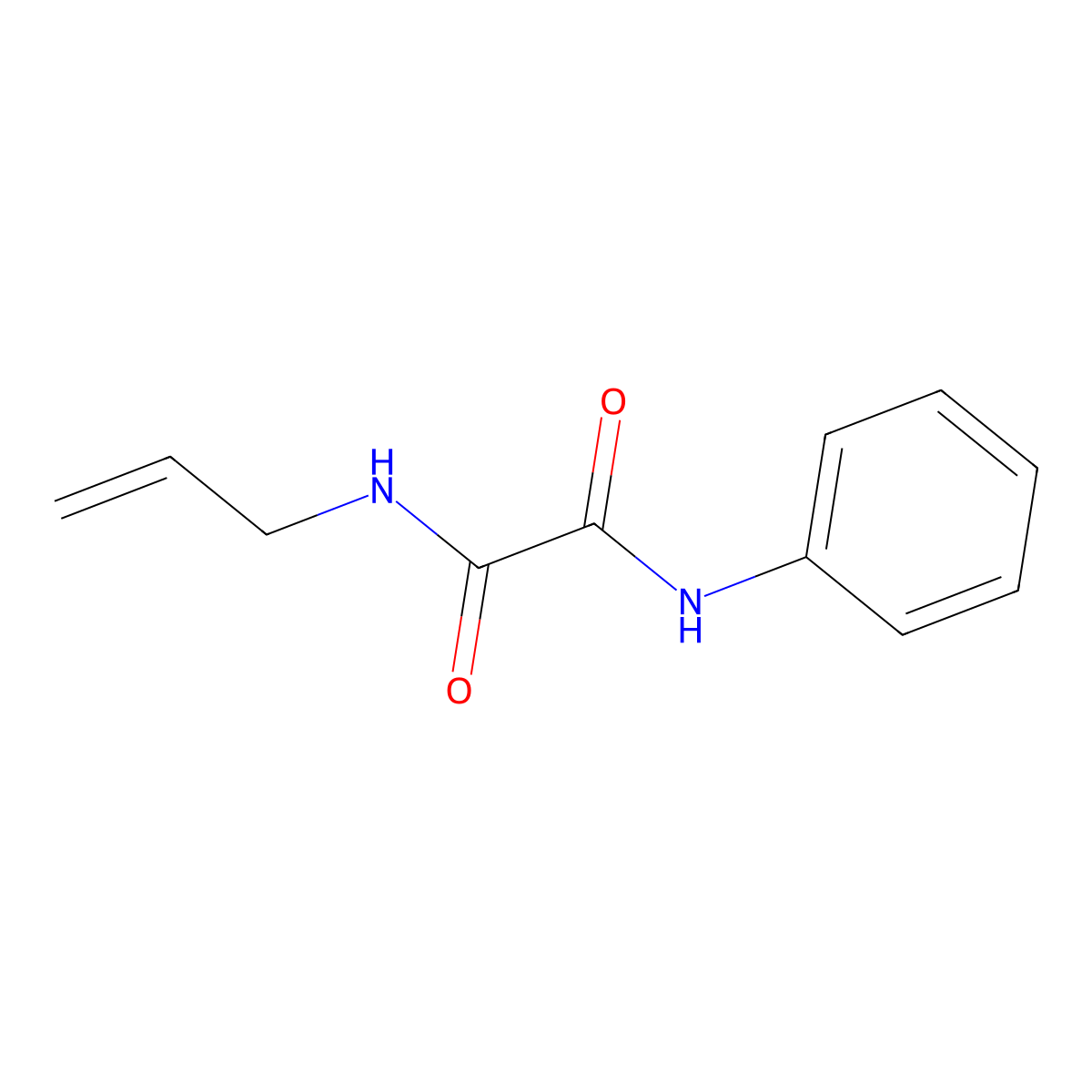 N1-allyl-N2-phenyloxalamide molecular structure, CAS 100060-41-1