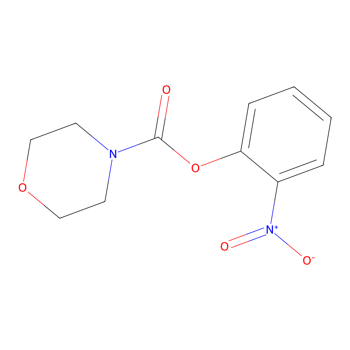2-Nitrophenyl morpholine-4-carboxylate molecular structure, CAS 100061-24-3