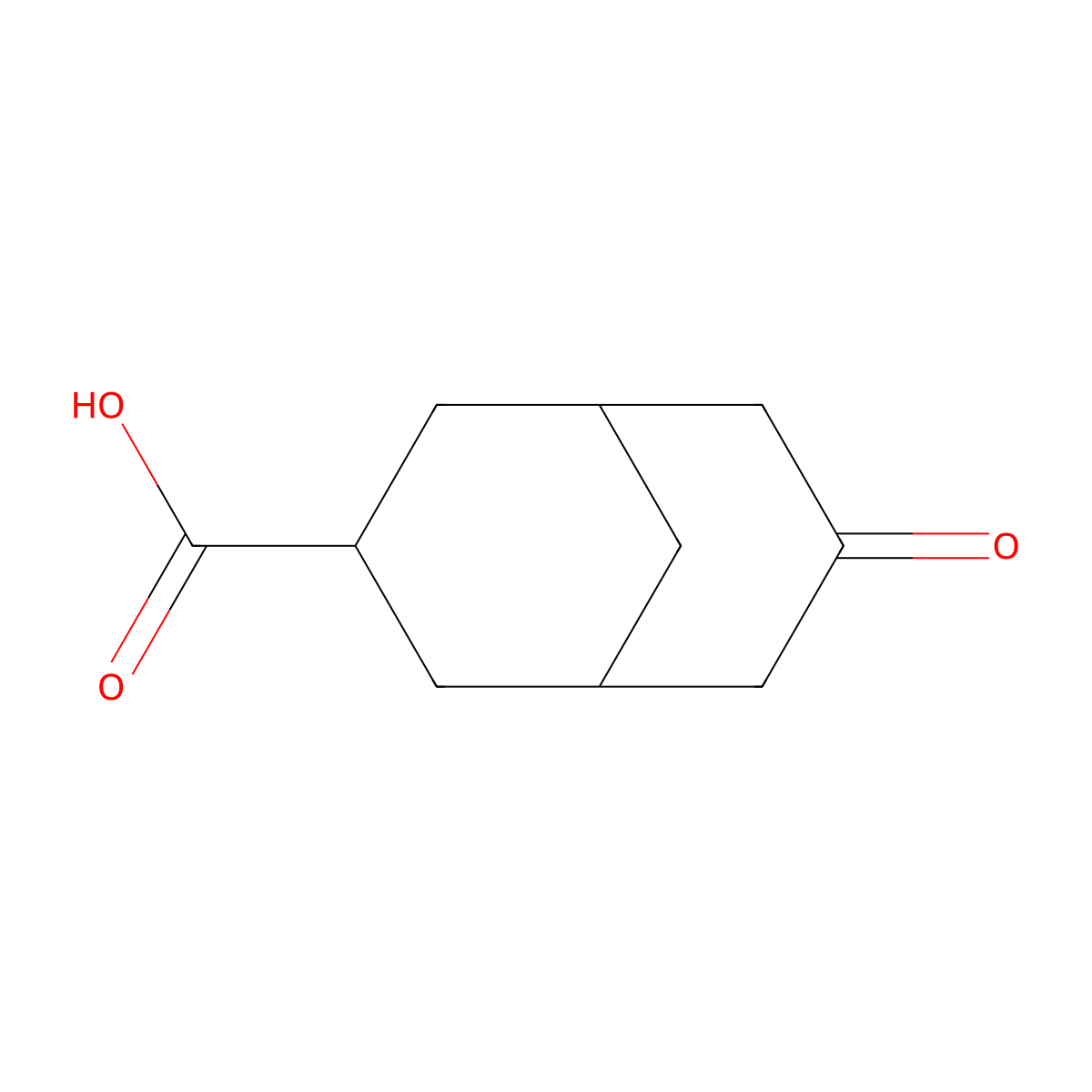 7-Oxobicyclo[3.3.1]nonane-3-carboxylic acid molecular structure, CAS 1000622-44-5