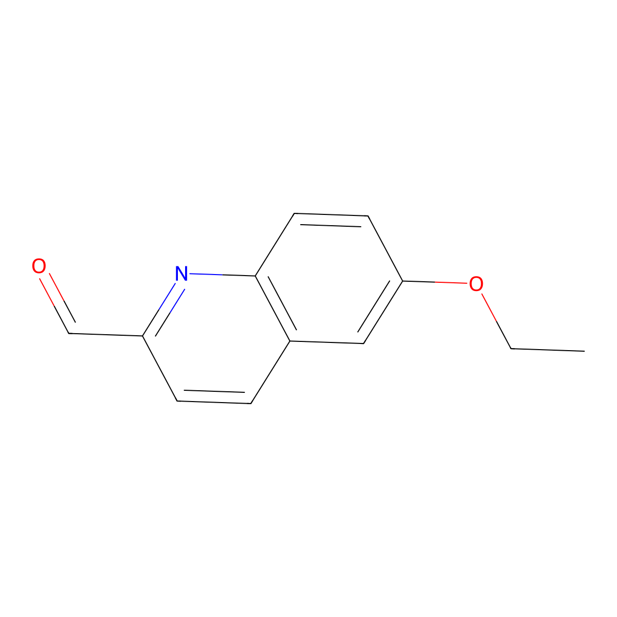 6-Ethoxyquinoline-2-carbaldehyde molecular structure, CAS 100063-12-5