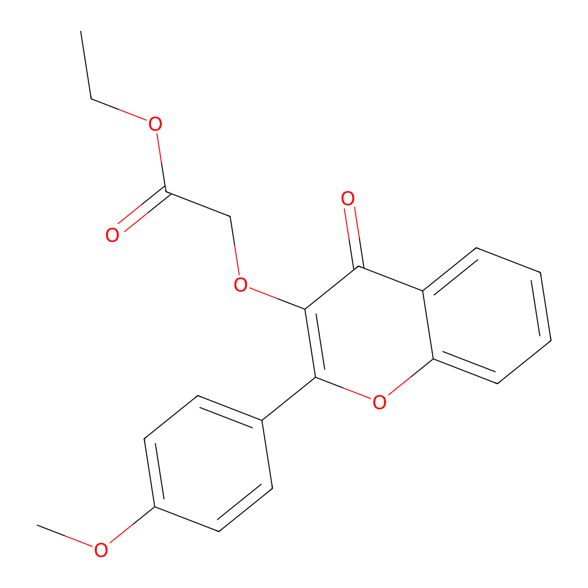 ethyl 2-{[2-(4-methoxyphenyl)-4-oxo-4H-chromen-3-yl]oxy}acetate molecular structure, CAS 100064-06-0