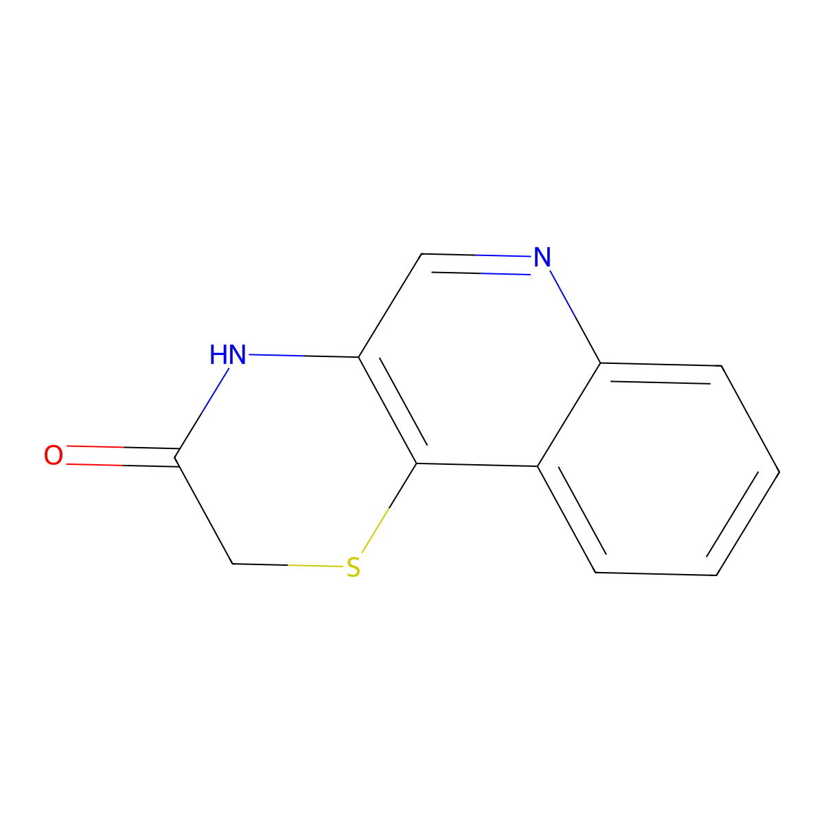 2H-[1,4]thiazino[3,2-c]quinolin-3(4H)-one molecular structure, CAS 100066-76-0