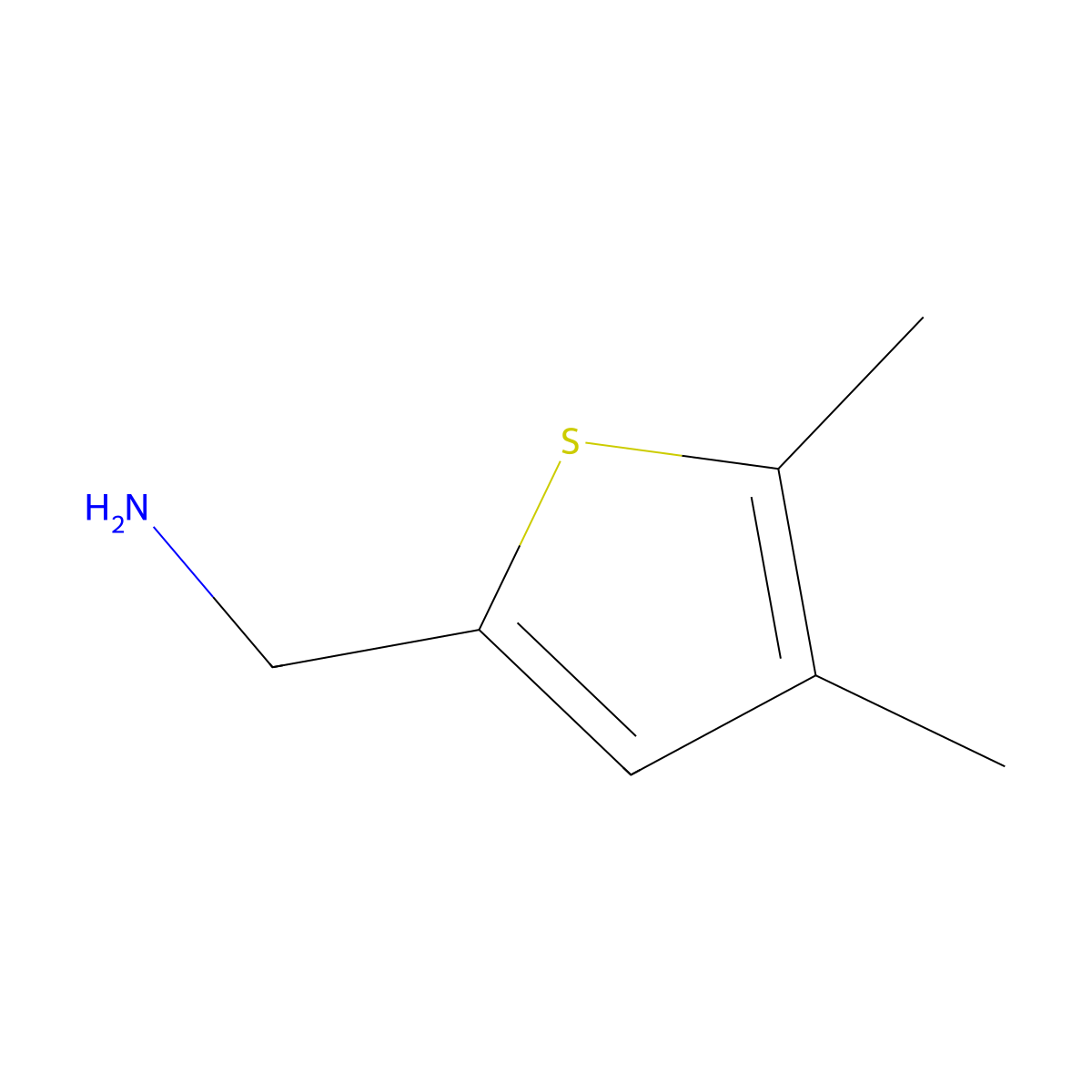 (4,5-Dimethylthiophen-2-YL)methanamine molecular structure, CAS 1000686-07-6