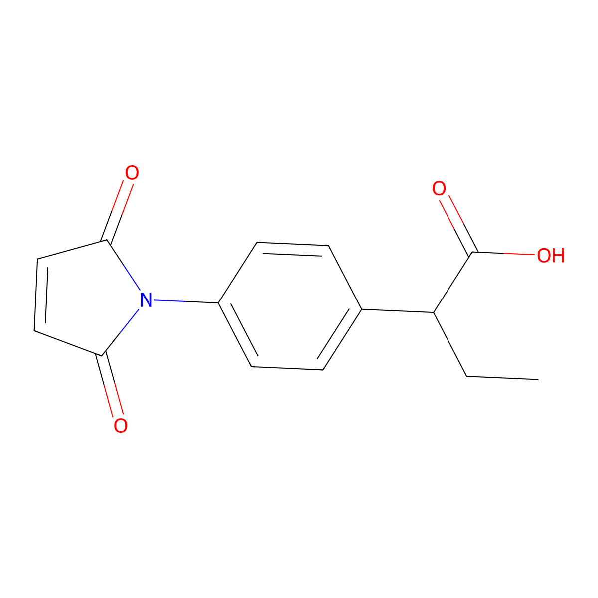 4-N-Maleimidophenyl butanoic acid molecular structure, CAS 100072-54-6