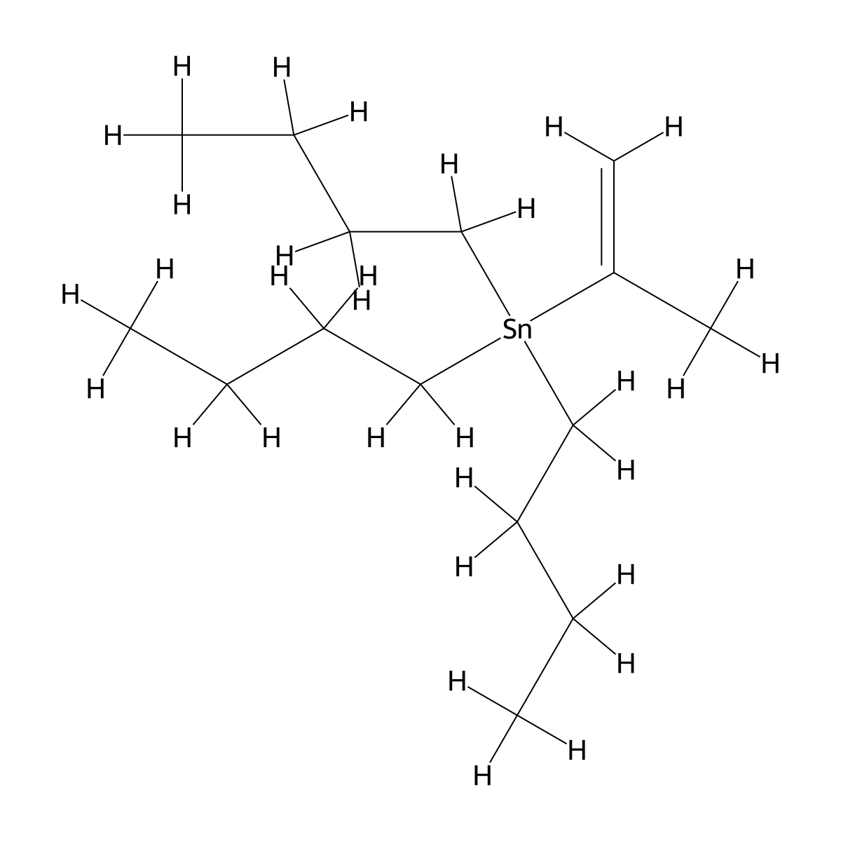 Stannane, tributyl(1-methylethenyl)- molecular structure, CAS 100073-15-2