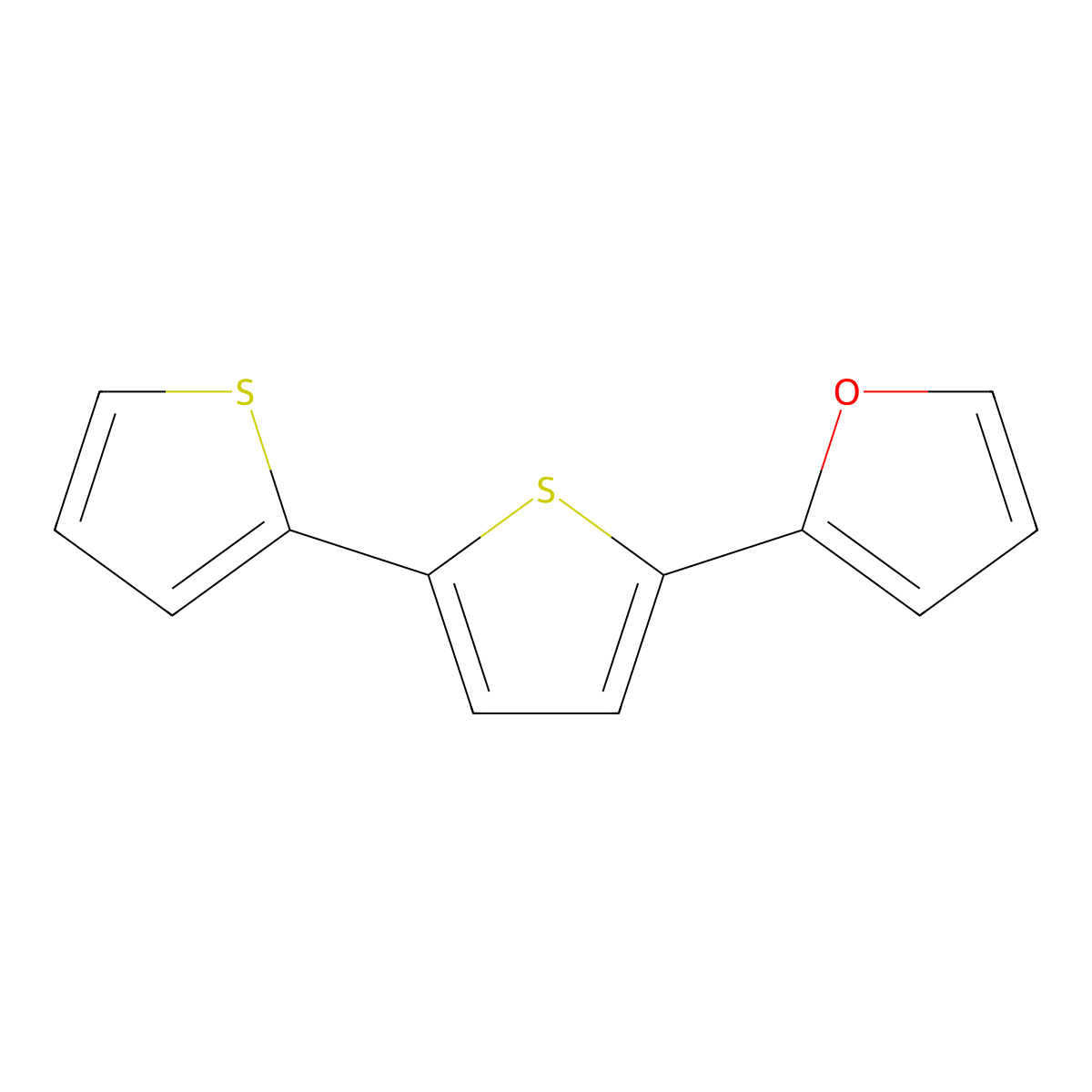 Furan, 2-(2,2'-bithiophen)-5-yl- molecular structure, CAS 100074-13-3