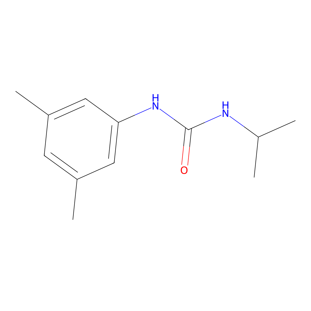 1-Isopropyl-3-(3,5-xylyl)urea molecular structure, CAS 100076-49-1