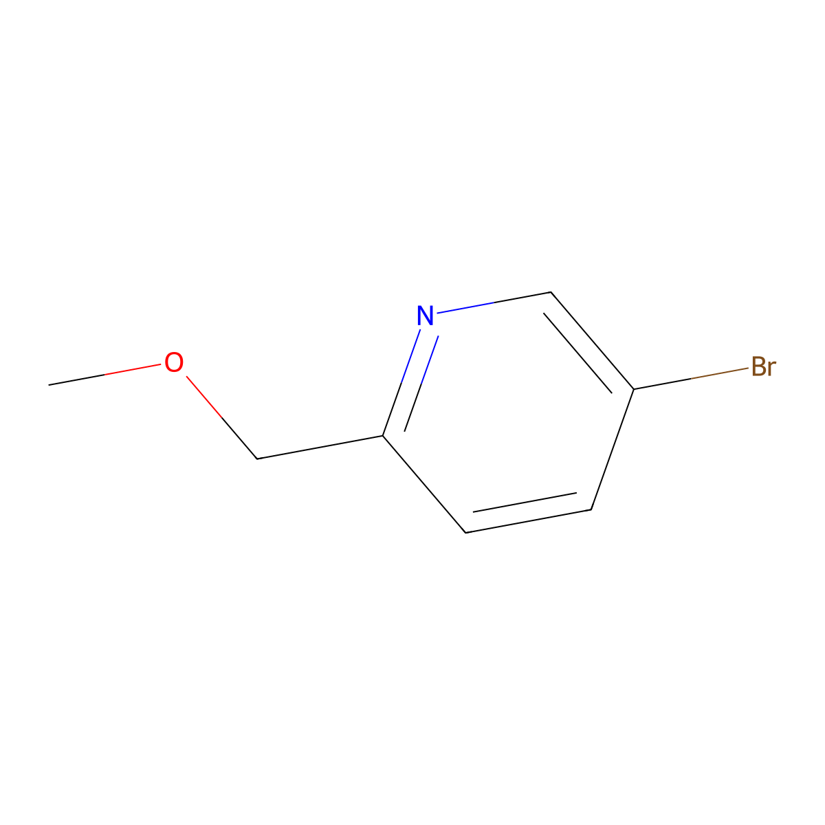 5-Bromo-2-(methoxymethyl)pyridine molecular structure, CAS 1000787-43-8