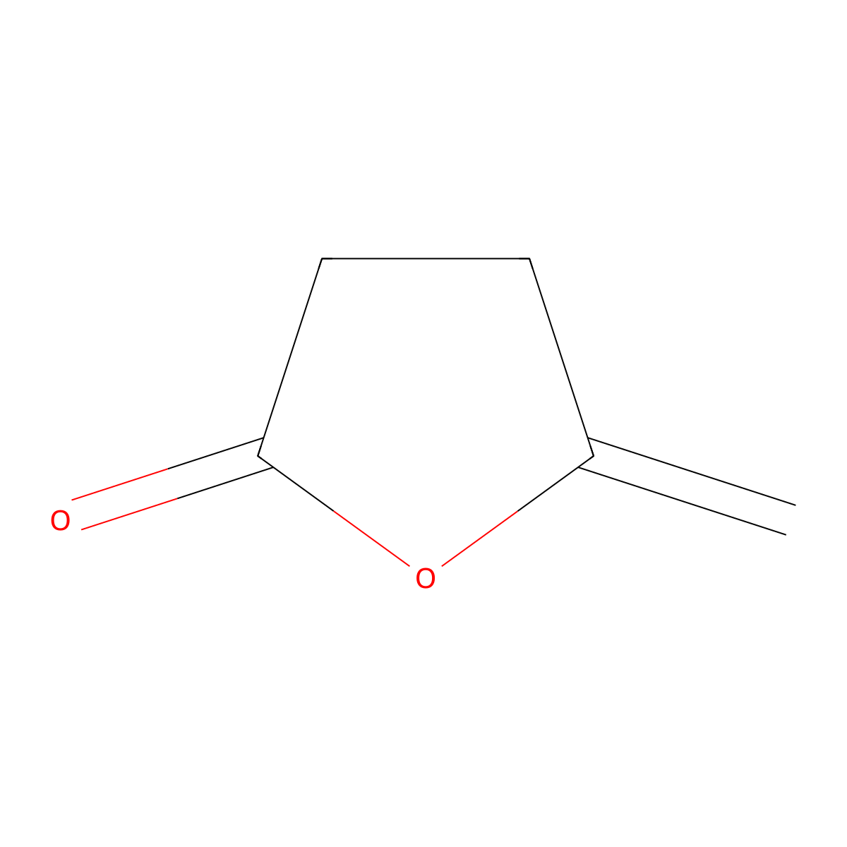 4-Hydroxy-4-pentenoic acid gamma-lactone molecular structure, CAS 10008-73-8
