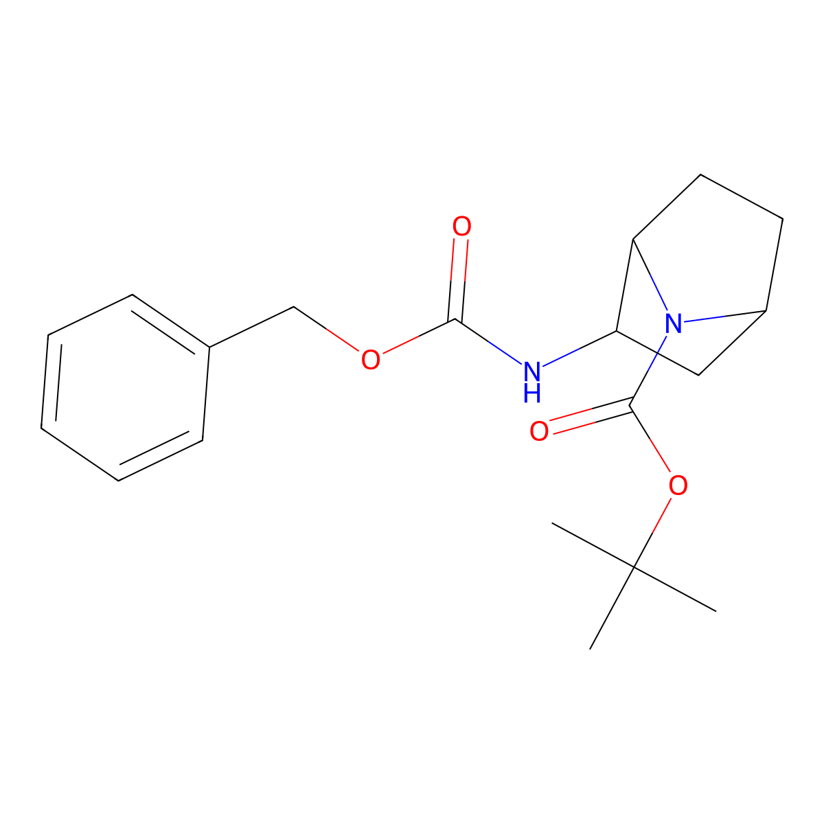 endo-tert-Butyl 2-(((benzyloxy)carbonyl)amino)-7-azabicyclo[2.2.1]heptane-7-carboxylate molecular structure, CAS 1000870-14-3