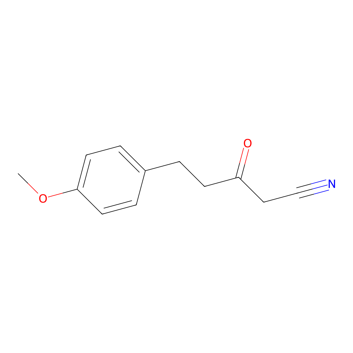 5-(4-Methoxyphenyl)-3-oxopentanenitrile molecular structure, CAS 1000895-42-0