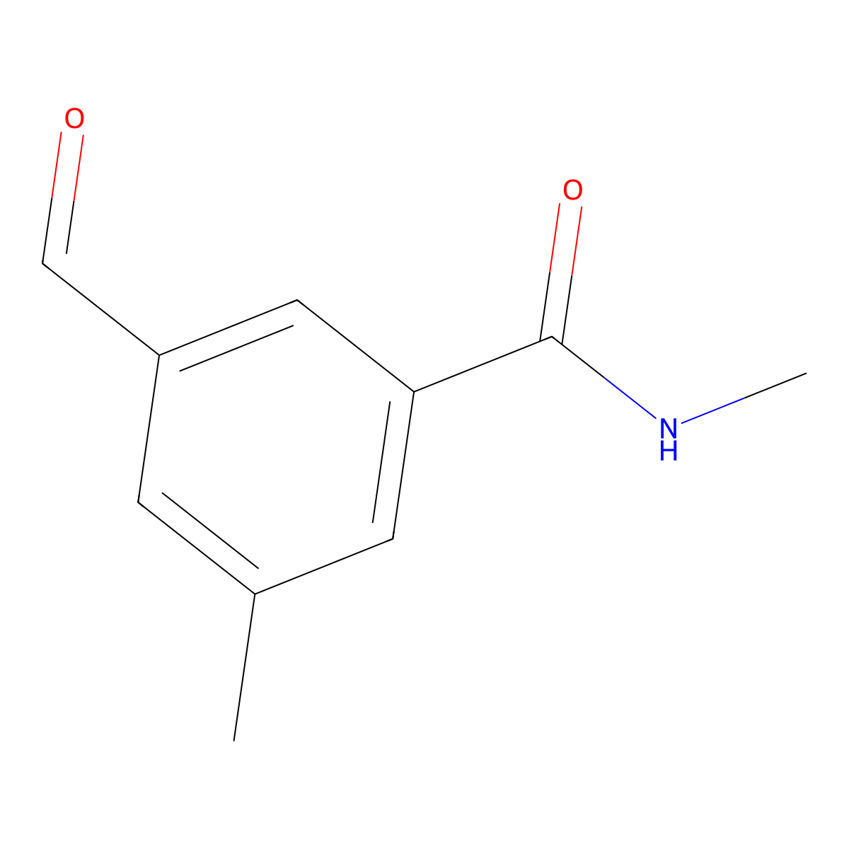 3-formyl-N,5-dimethylbenzamide molecular structure, CAS 1000896-25-2