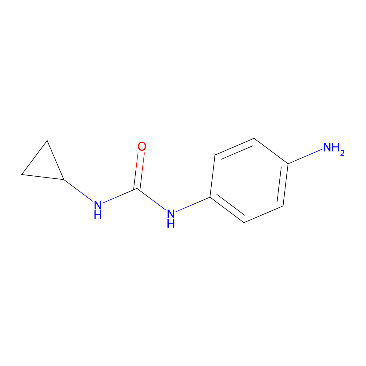 1-(4-Aminophenyl)-3-cyclopropylurea molecular structure, CAS 1000931-26-9