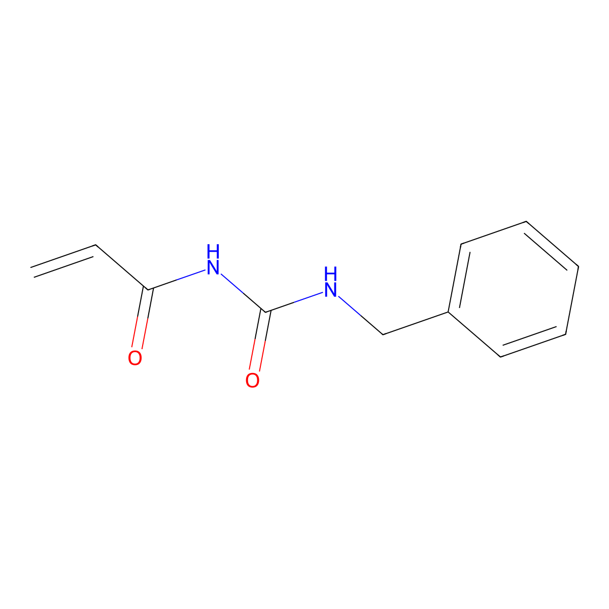 1-Benzyl-3-(prop-2-enoyl)urea molecular structure, CAS 1000931-67-8