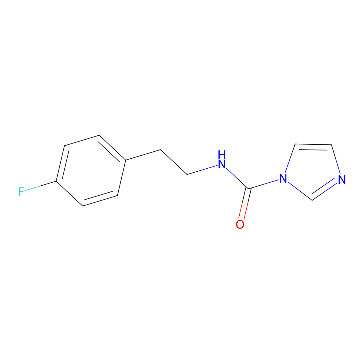 N-[2-(4-fluorophenyl)ethyl]-1H-imidazole-1-carboxamide molecular structure, CAS 1000931-75-8