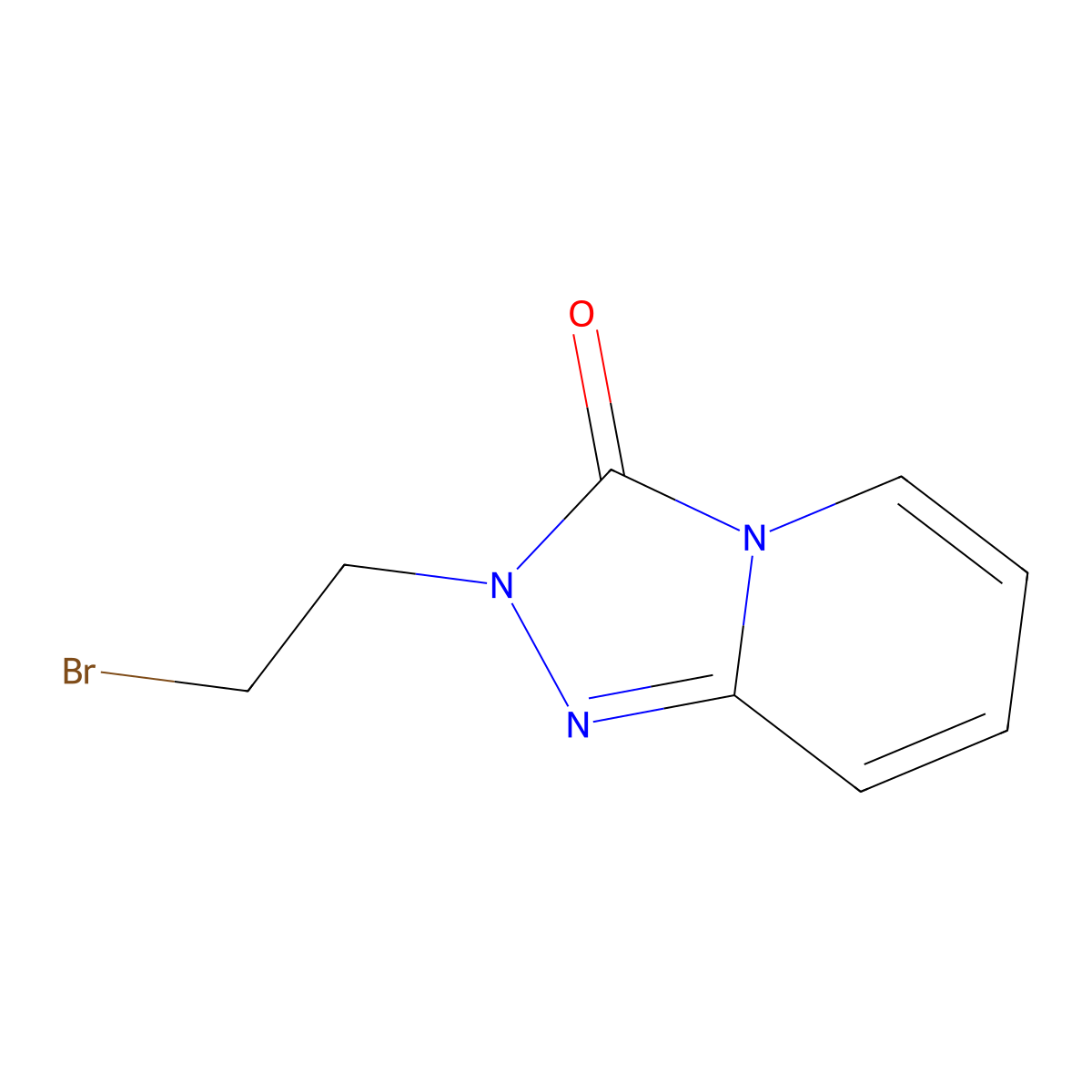 2-(2-bromoethyl)-2H,3H-[1,2,4]triazolo[4,3-a]pyridin-3-one molecular structure, CAS 1000932-43-3