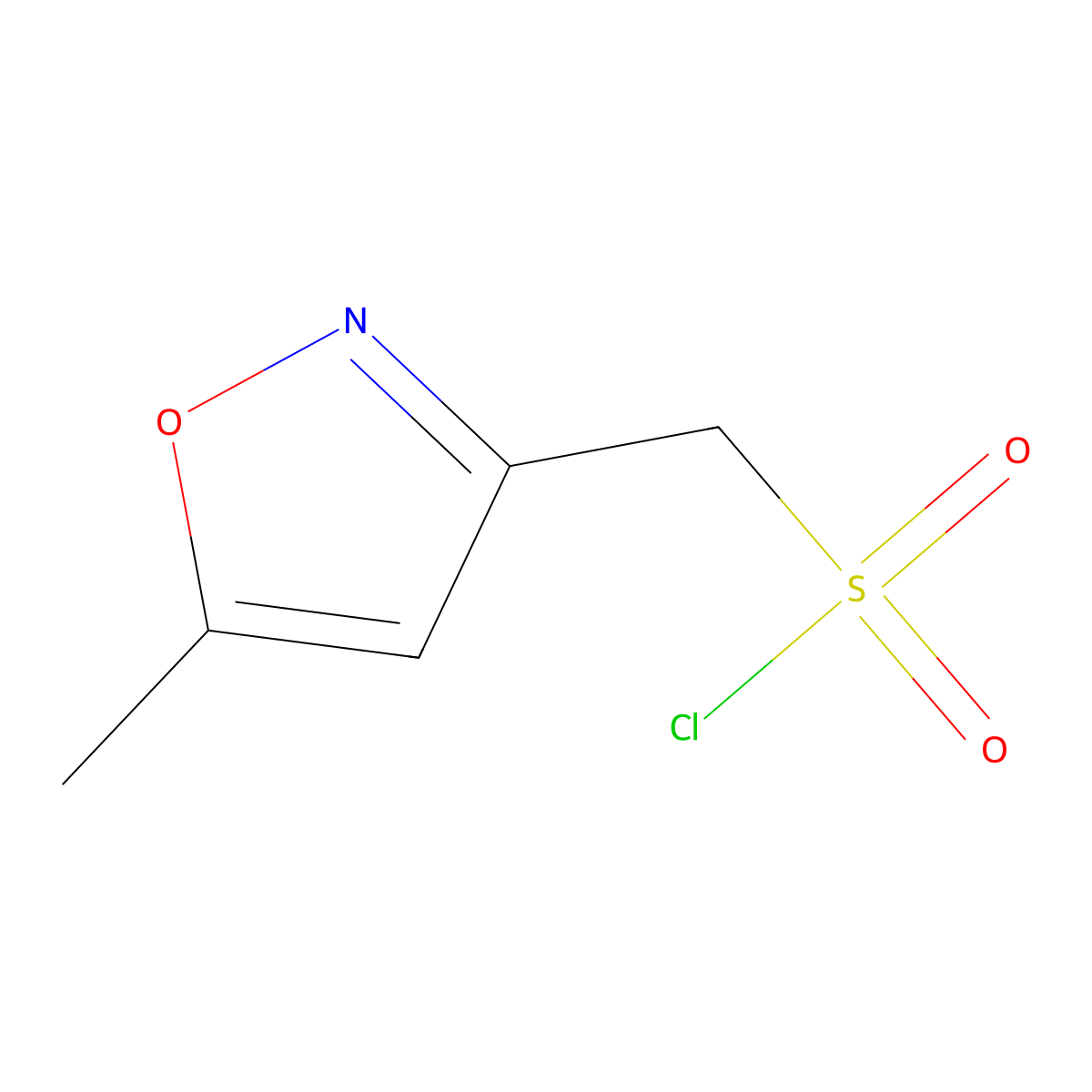 5-Methyl-3-isoxazolemethanesulfonyl chloride molecular structure, CAS 1000932-59-1