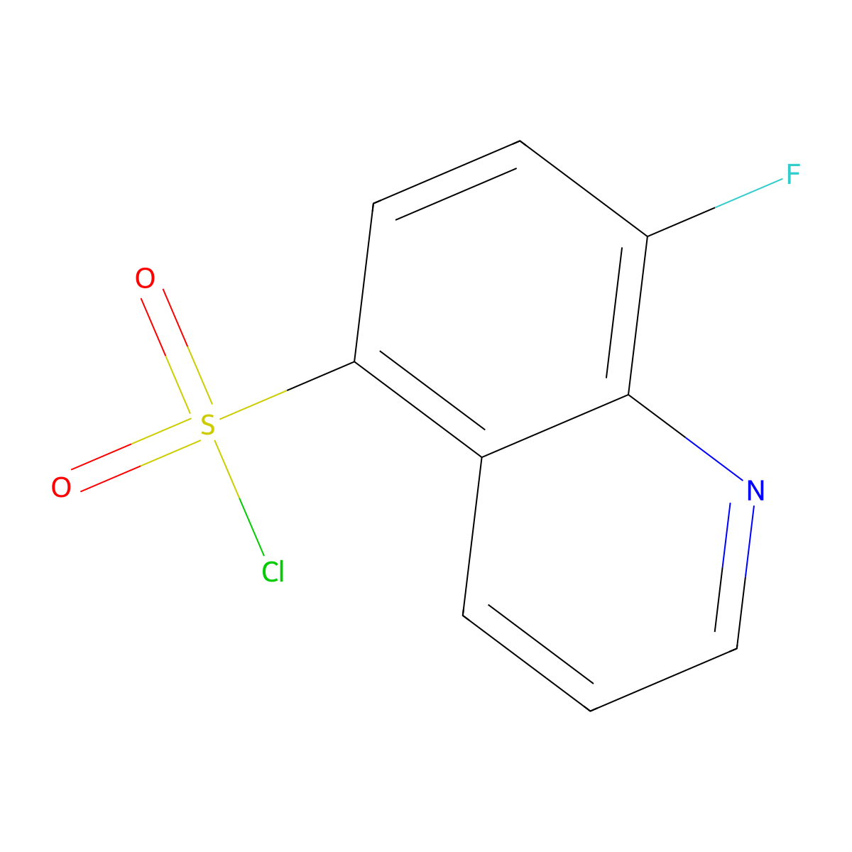8-Fluoroquinoline-5-sulfonyl chloride molecular structure, CAS 1000933-89-0