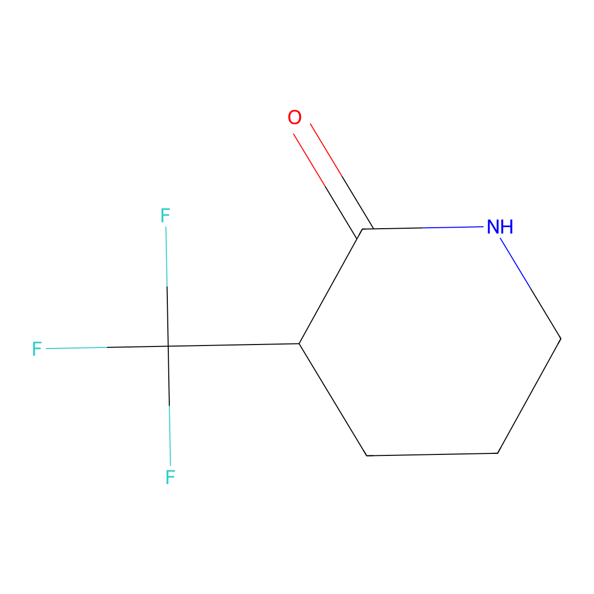3-(Trifluoromethyl)piperidin-2-one molecular structure, CAS 1000934-03-1