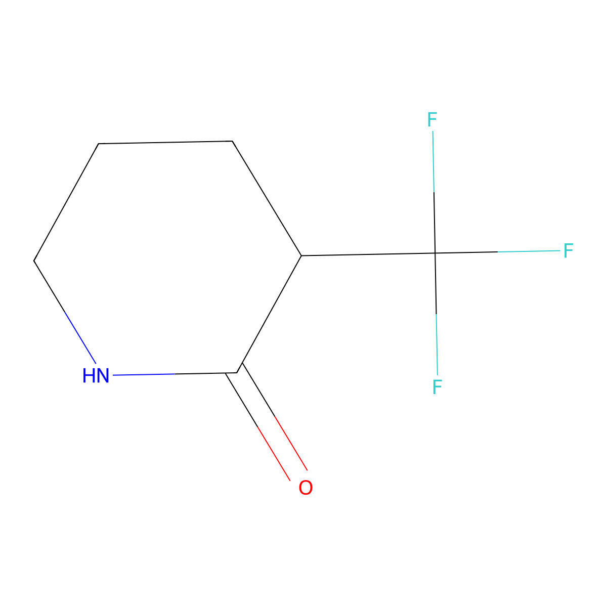 3-(Trifluoromethyl)piperidin-2-one molecular structure, CAS 1000934-03-1