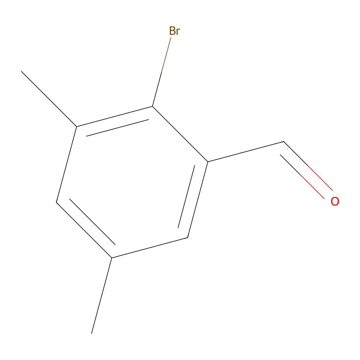 2-Bromo-3,5-dimethylbenzaldehyde molecular structure, CAS 1000990-16-8