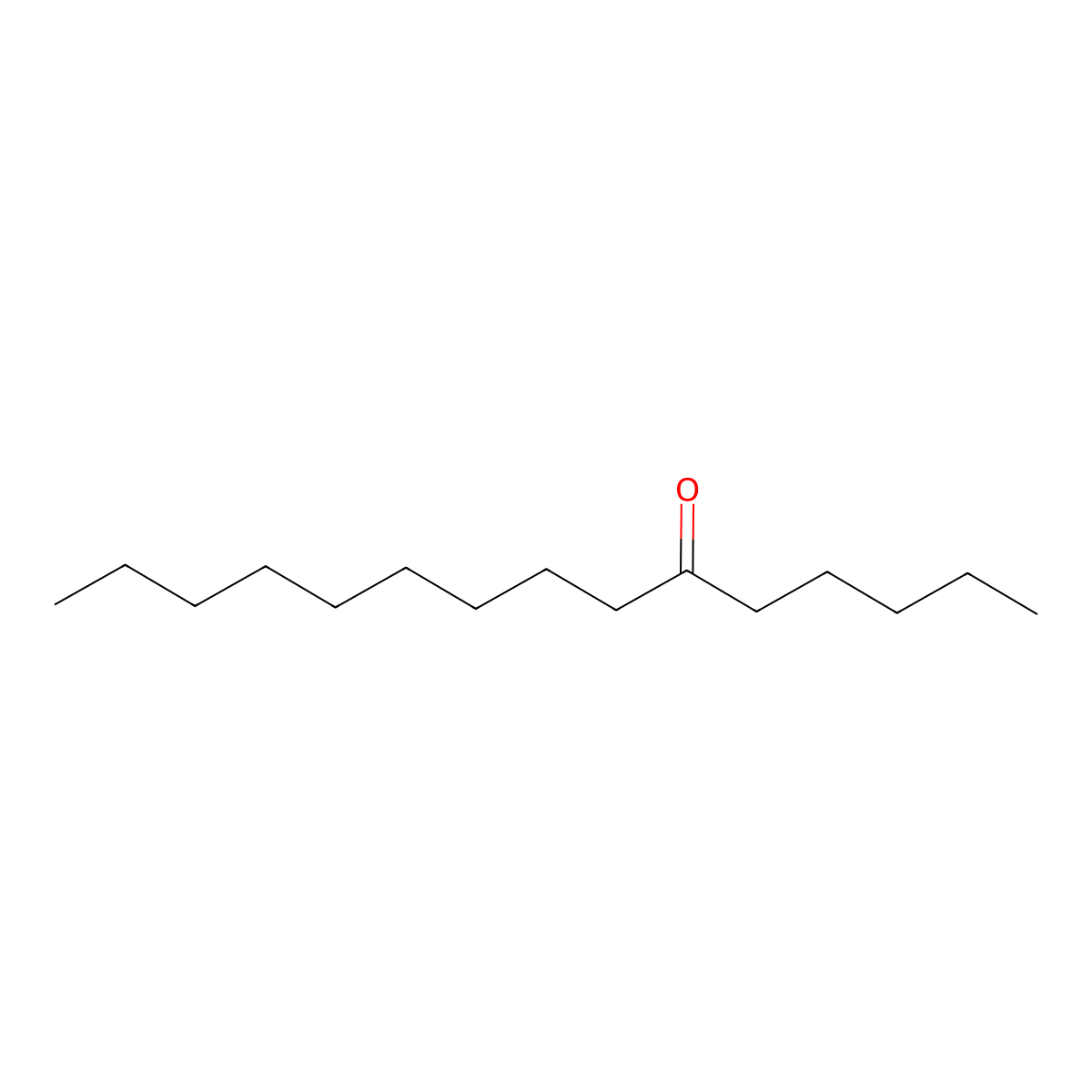 Pentadecan-6-one molecular structure, CAS 1001-45-2