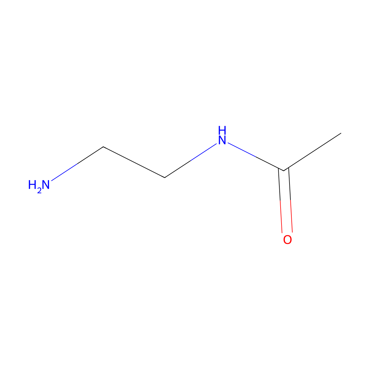 N-(2-aminoethyl)acetamide molecular structure, CAS 1001-53-2