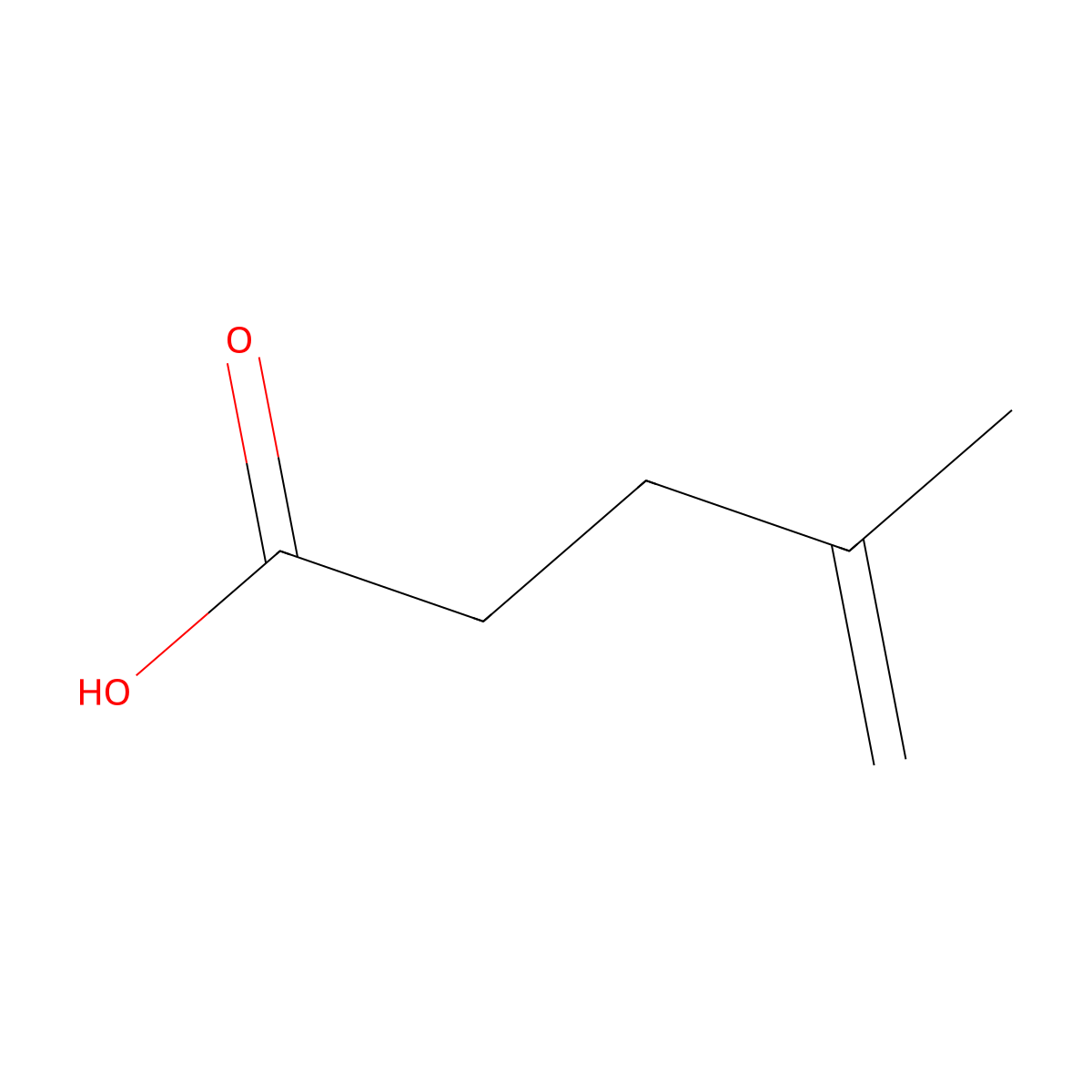 4-Methylpent-4-enoic acid molecular structure, CAS 1001-75-8