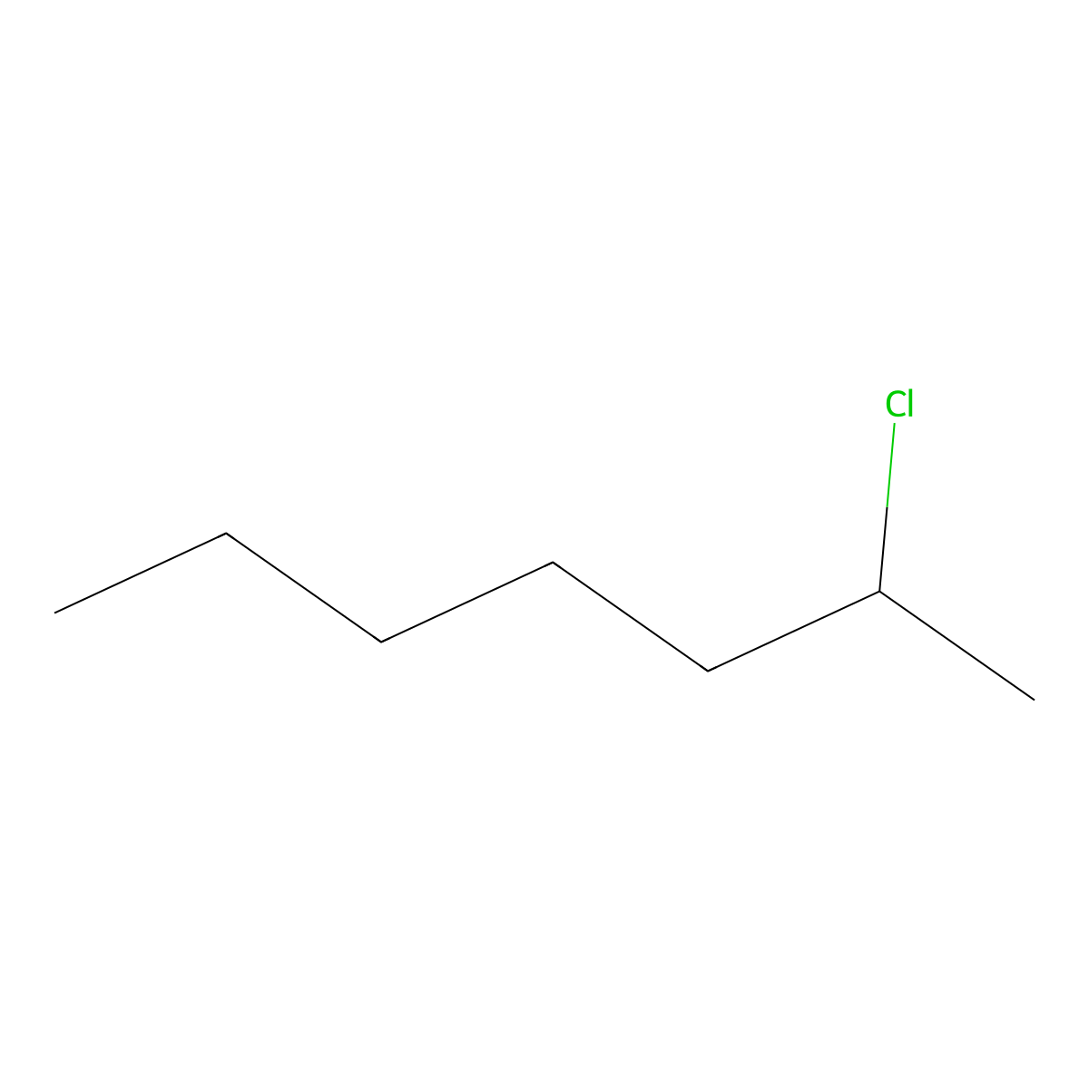 2-Chloroheptane molecular structure, CAS 1001-89-4