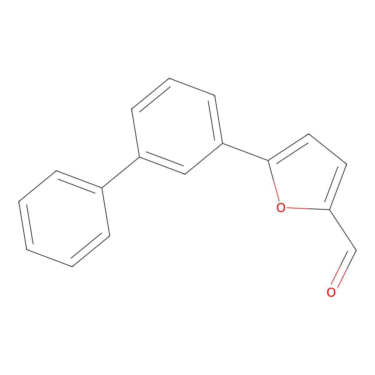 5-(3-Phenylphenyl)furan-2-carbaldehyde molecular structure, CAS 1001010-70-3