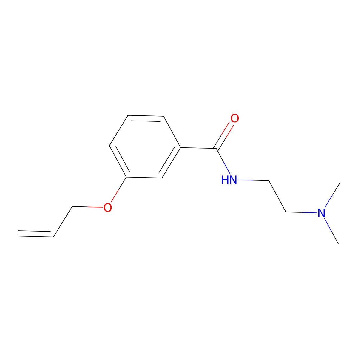3-(allyloxy)-N-[2-(dimethylamino)ethyl]benzamide molecular structure, CAS 1001049-14-4