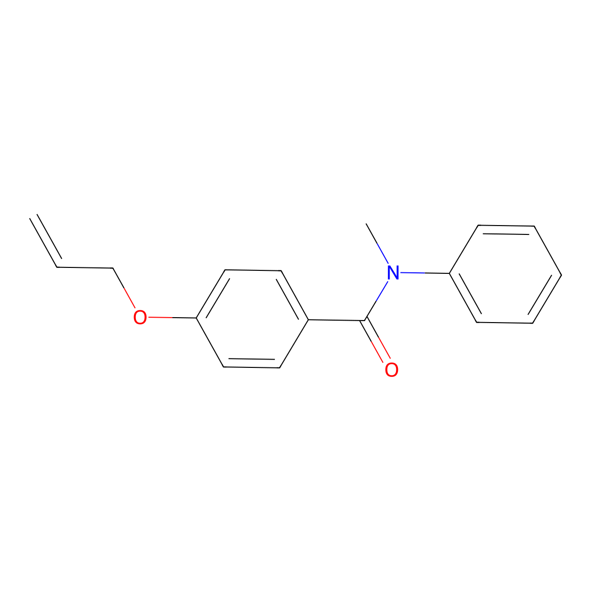 N-Methyl-N-phenyl-4-(2-propen-1-yloxy)benzamide molecular structure, CAS 1001050-20-9