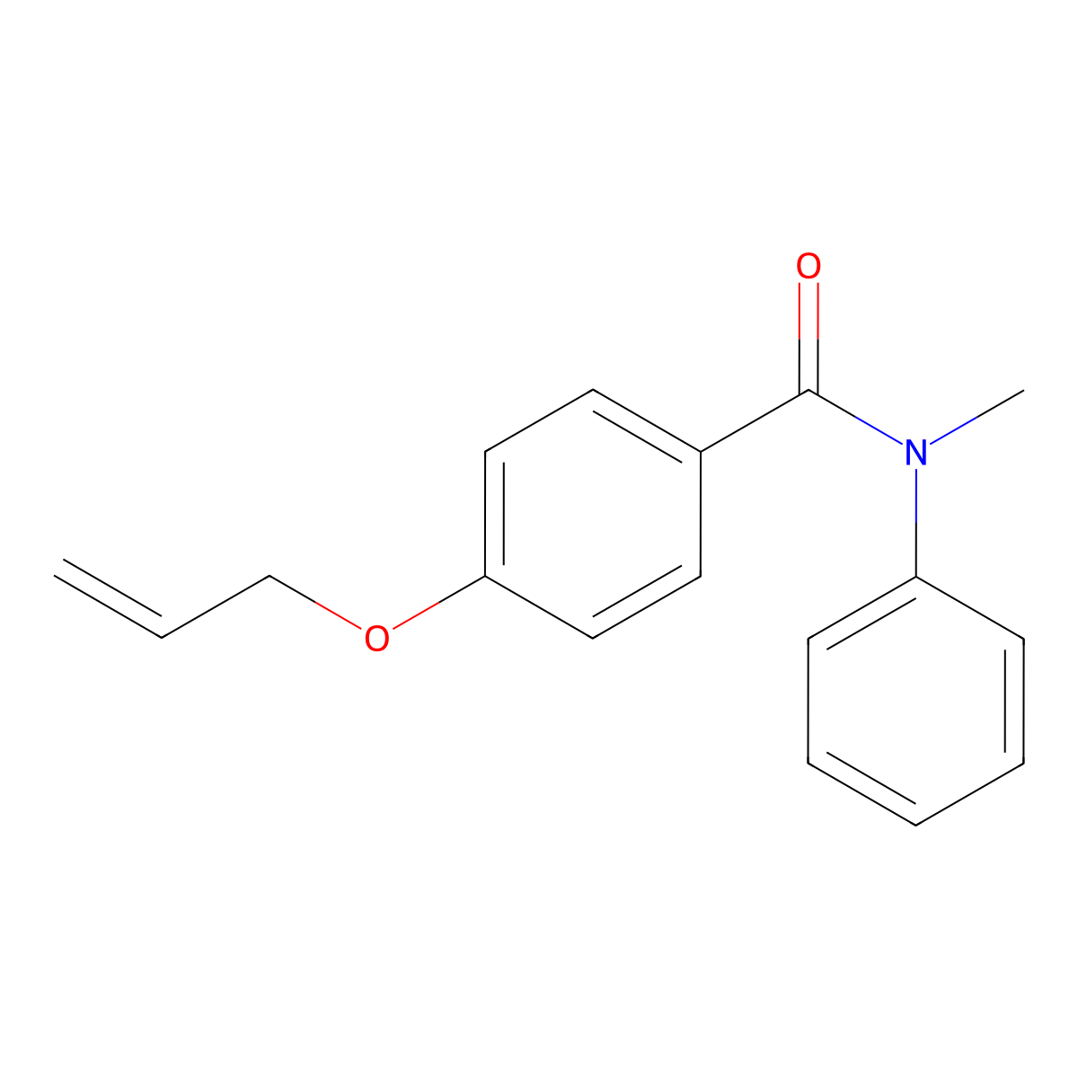 N-Methyl-N-phenyl-4-(2-propen-1-yloxy)benzamide molecular structure, CAS 1001050-20-9
